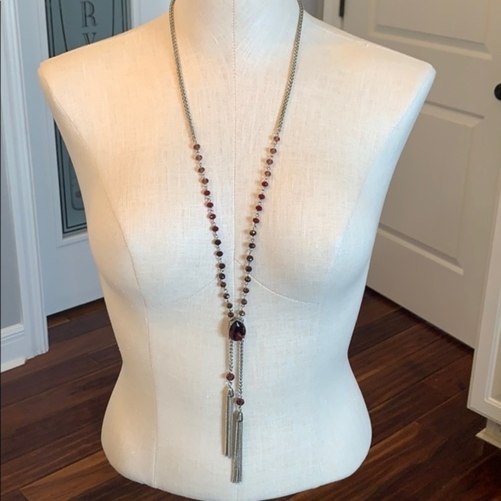 Jessica Simpson long drop dangle double tassel